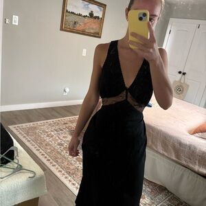 Wild Fable Black Backless Dress